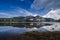 Mountains reflected in the lake water