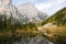 Mountains and reflection pond