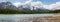 Mountains and river panorama