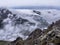 Mountains and rocks peak