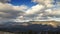 Mountains with running clouds time lapse