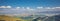 Mountains of Scotland panorama view. Ben Lawers range and Loch Earn - view from summit of Ben Vorlich