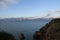 Mountains and sea view in Antalya with snow covered mountains