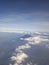 mountains seen above an airplane