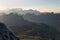 Mountains of Serra Tramuntana from Cape Formentor in Majorca, Spain