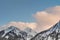 Mountains and ski slopes of the ski resort Rosa Khutor, Sochi.