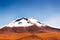 Mountains with snow peaks on the Altiplano, Bolivia