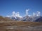 Mountains with snowy peaks