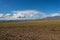 Mountains steppe sky clouds