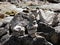 Mountains Stones stocked on each other - nature in details - german bavarian hiking memories