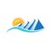 Mountains Sunny Logo Design