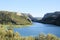 Mountains surrounding lake Visovac in national park KRKA, Croatia