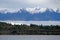Mountains at Te Anau Lake New Zealand
