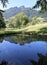 mountains with the top called SPITZ Mount with the reflection of