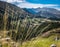 Mountains and valley outside of Cusco, Peru.