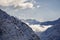 The mountains of Verbier steaming