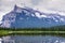 The Mountains and Vermillion Lake at Banff National Park in Alberta Canada
