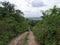 mountains with very steep roads