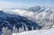 Mountains view from summit of Snowbird resort