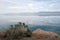 Mountains and walker lake in nevada