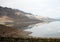 Mountains and walker lake in nevada