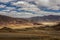 Mountains and winding roads in Saga County, Xigaze City, Tibet, China