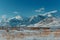 Mountains winter Kyrgyzstan landscape