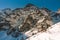 Mountains winter landscape. Tatra mountains in Poland retro vintage tones