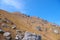 Mountaintop and rocks