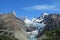 Mountani Fitz Roy peak and glacier