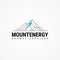 Mountenergy logo, energy mine service vector