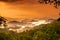 Mountian and cloud in tropical forest