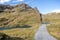 Mountian lake at first peak of alps in grindelwald