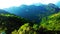Mountian  view tree sky green