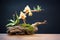 mounting an orchid on a piece of driftwood