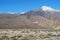 Mounts Teide and `Pico Viejo` with snow in its summits from Plain of Ucanca.