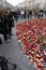 Mourning people on Wenceslas Square