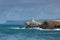 Mouro lighthouse in the bay of Santander, Spain