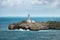 Mouro lighthouse from Magdalena peninsula, bay of Santander, Spain