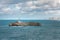 Mouro lighthouse from Magdalena peninsula, bay of Santander, Spain