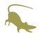 Mouse abstract silhouette design flat icon