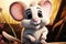 Mouse in animated form takes a pause, infusing scenes with humor