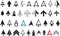 Mouse arrow cursors icons set.Vector illustration.