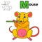 Mouse. Coloring book page