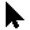 Mouse cursor direction, computer operating system icon