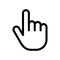 Mouse cursor hand icon black