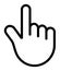 Mouse cursor pointer hand icon