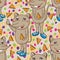 Mouse cute cheese seamless pattern