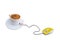 Mouse delivery turkish greek hot coffee side view