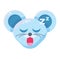 Mouse face drowsy emoticon sticker